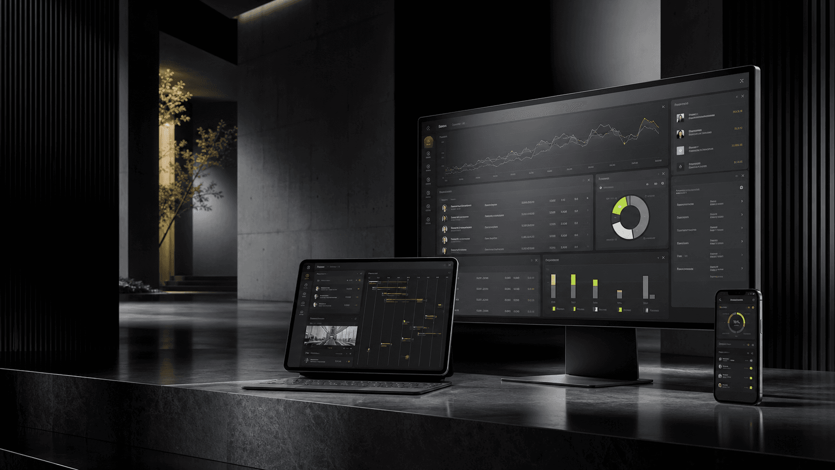 BIZOS connected business operating system across desktop, tablet and mobile